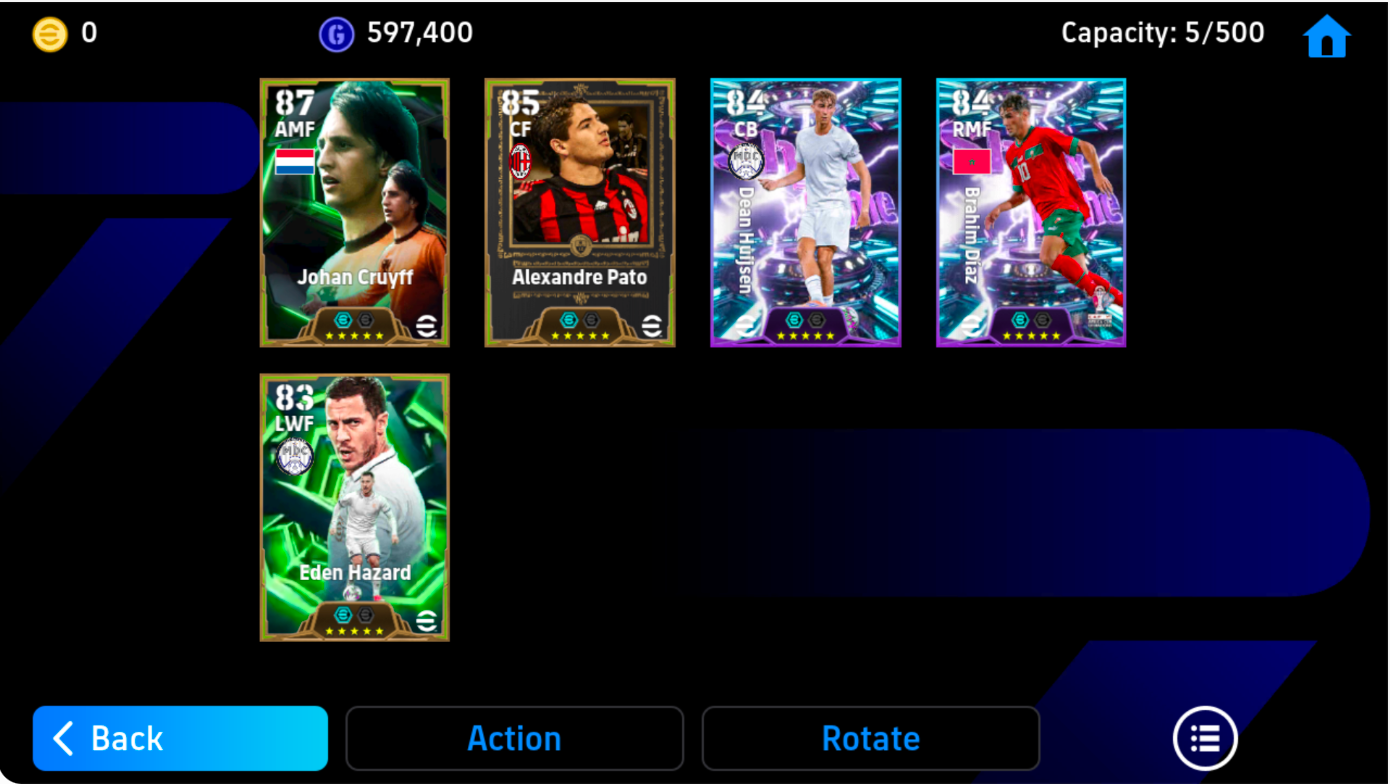 Clone kẹp: Pato [Epic *26] - Johan Cruyff [Epic *25] - Brahim Diaz [Showtime *26] - D. Huijsen [Showtime *26]