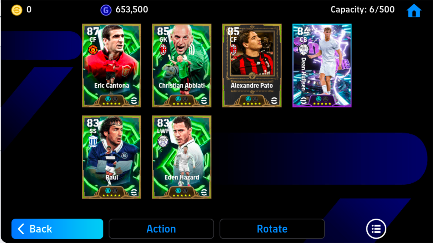 Clone kẹp: Pato [Epic *26] - E. Cantona [Epic *26] - Abbiati [Epic *26] - D. Huijsen [Showtime *26]